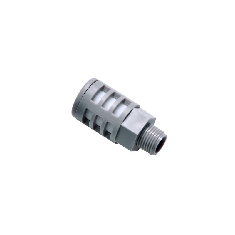 PAL04 Plastic silencer-gray- PT1/2