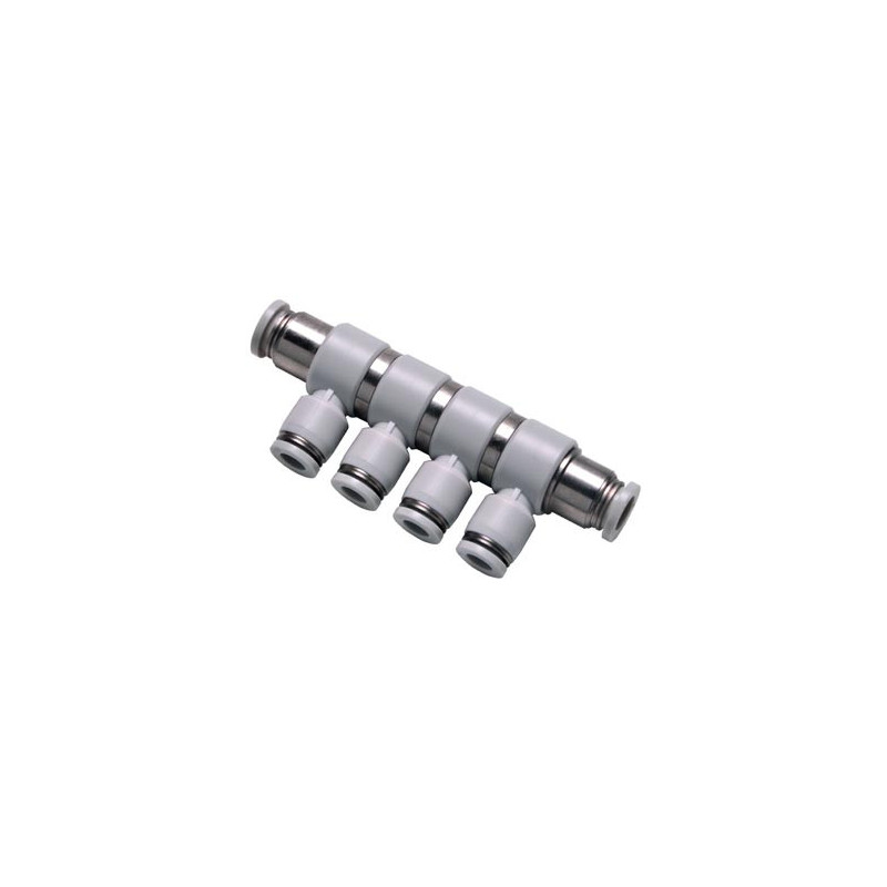GPHD8-6 Universal reducer four branch union fitting -gray-