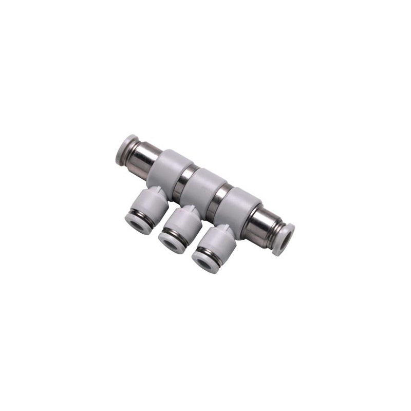 GPHK8-6 Universal reducer triple branch union fitting -black-
