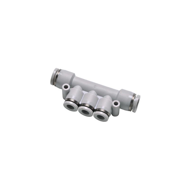 GPKG8-6 Reducer triple branch union fitting -black-