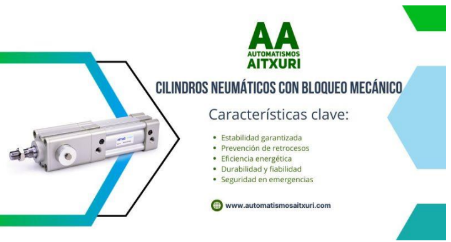 CILINDROS NEUMÁTICOS CON BLOQUEO MECÁNICO 