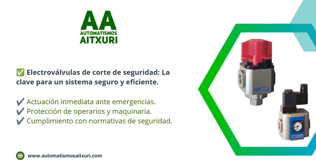 ELECTROVÁLVULAS DE CORTE DE SEGURIDAD EN NEUMÁTICA