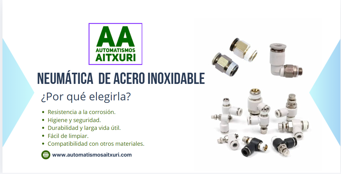 NEUMATICA EN ACERO INOXIDABLE